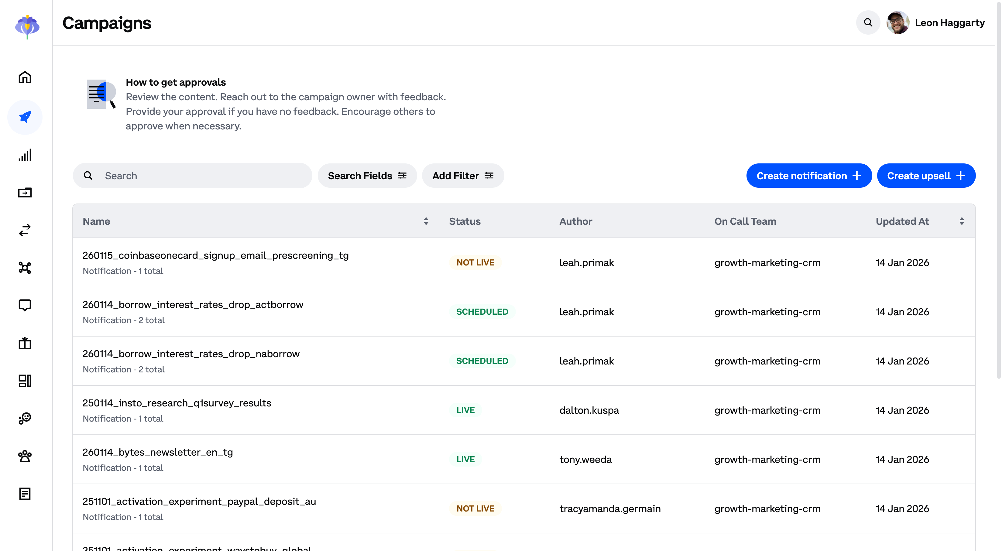 Coinbase screenshot